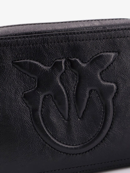 Pinko Carrie Leather Shoulder Bag