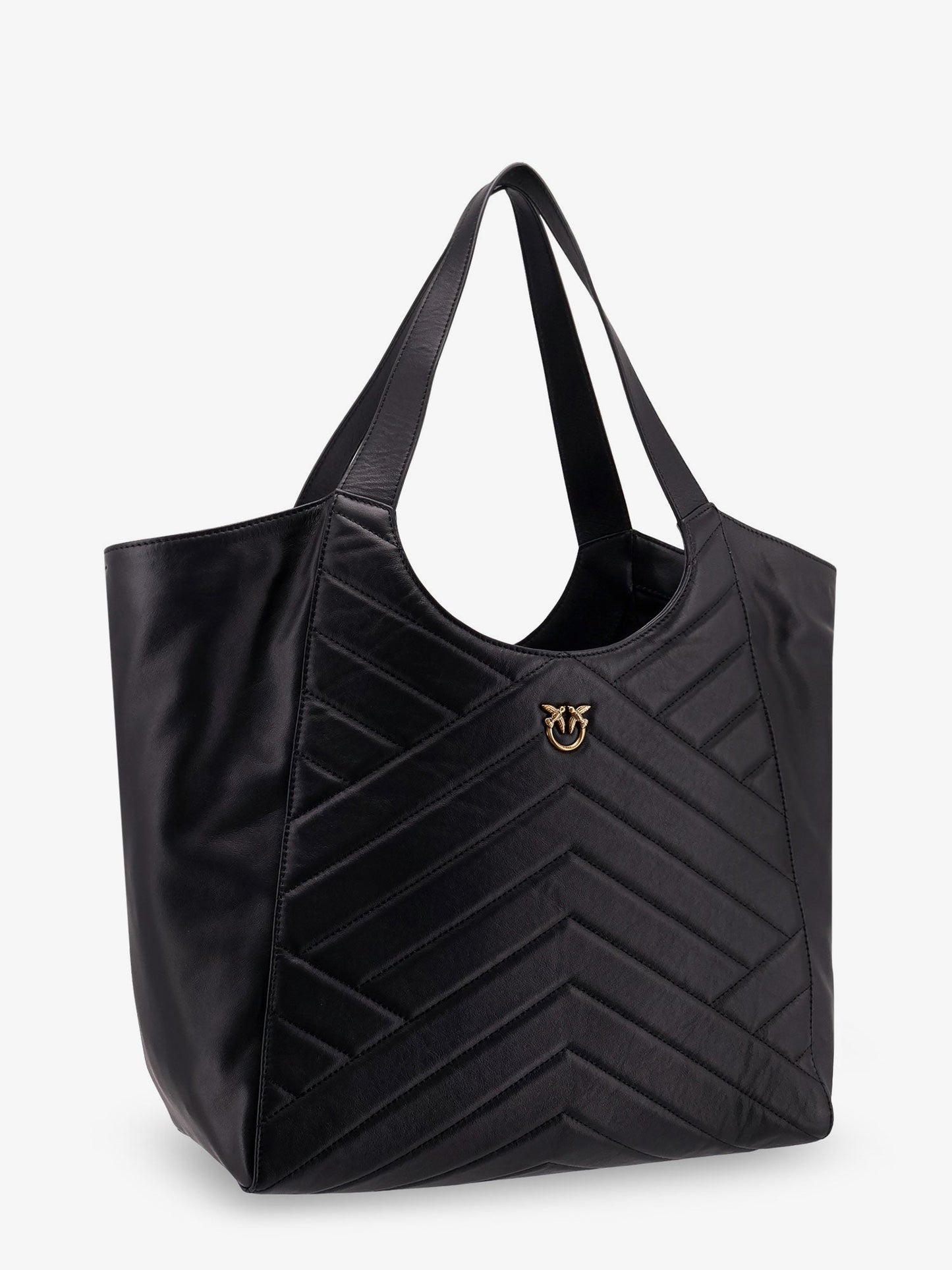 Pinko Quilted Leather Shoulder Bag