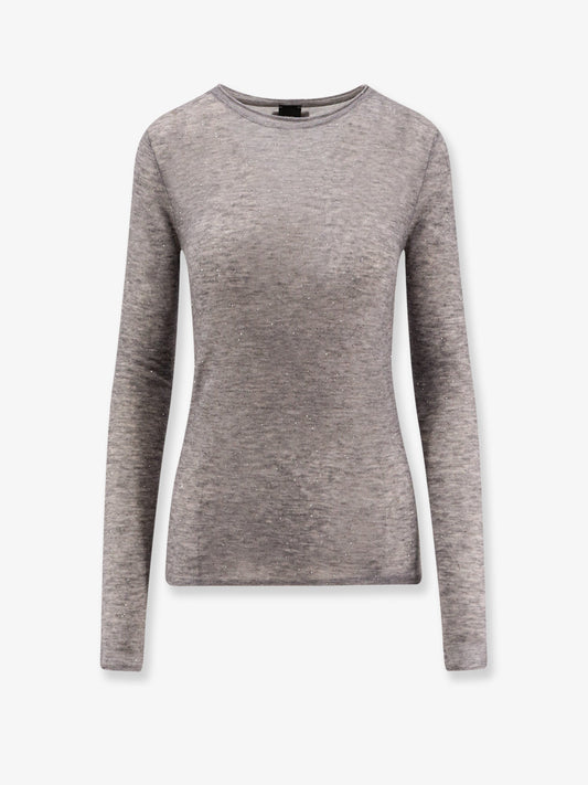 Pinko Pico Wool Top With Rhinestones