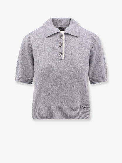 Pinko Gorgona Wool And Cashmere Polo Sweater