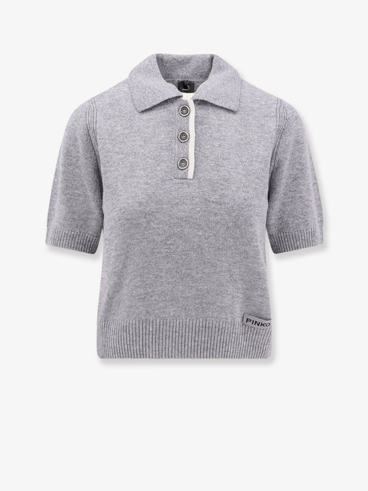 Pinko Gorgona Wool And Cashmere Polo Sweater