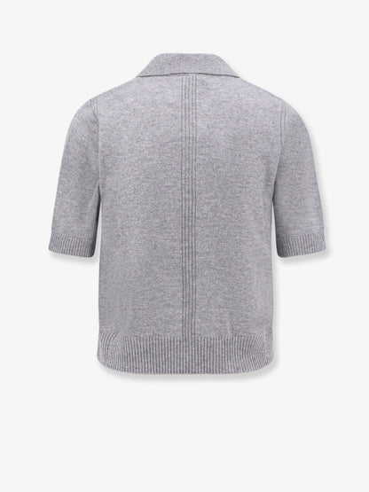 Pinko Gorgona Wool And Cashmere Polo Sweater