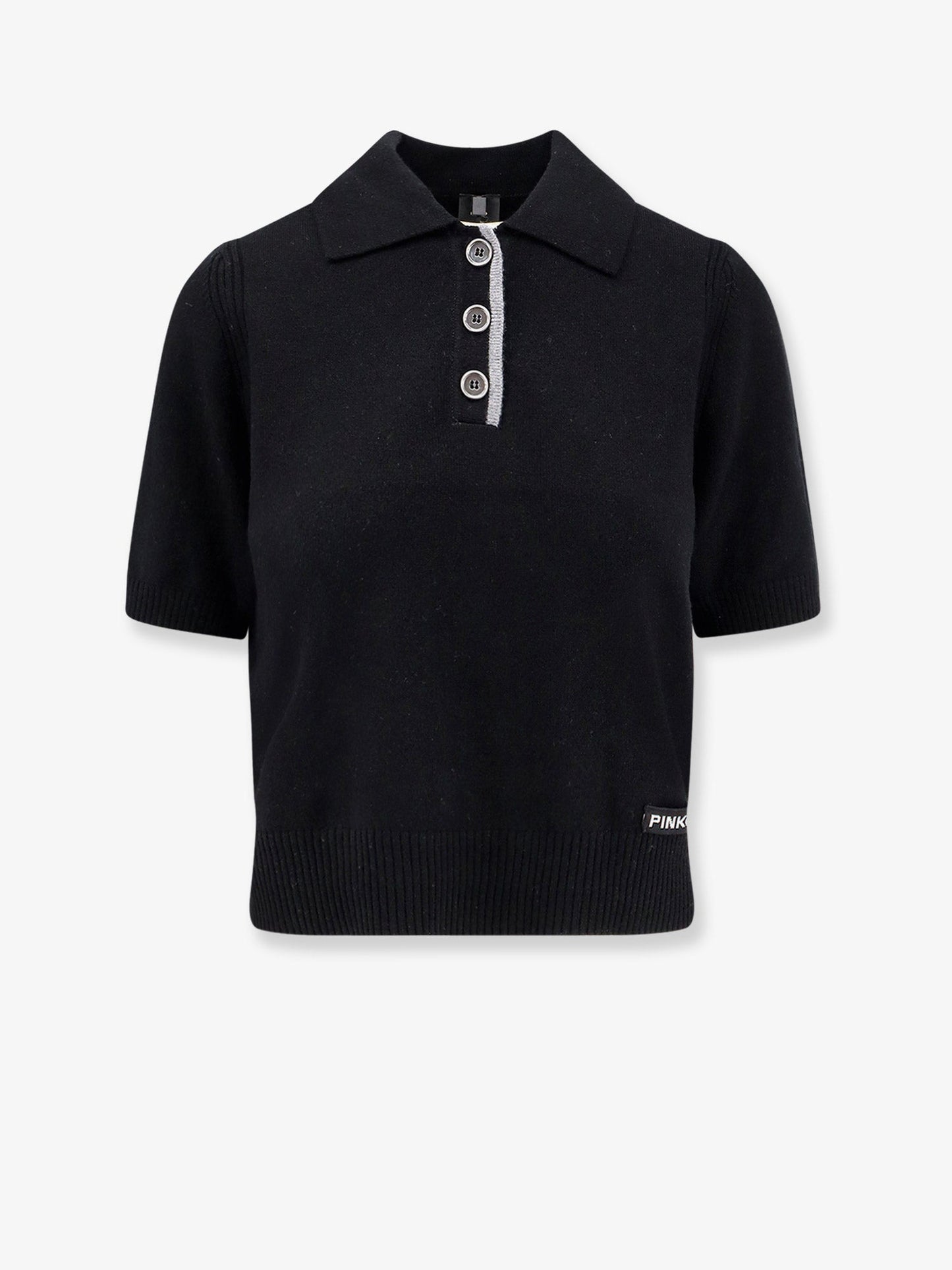 Pinko Gorgona Wool And Cashmere Polo Sweater