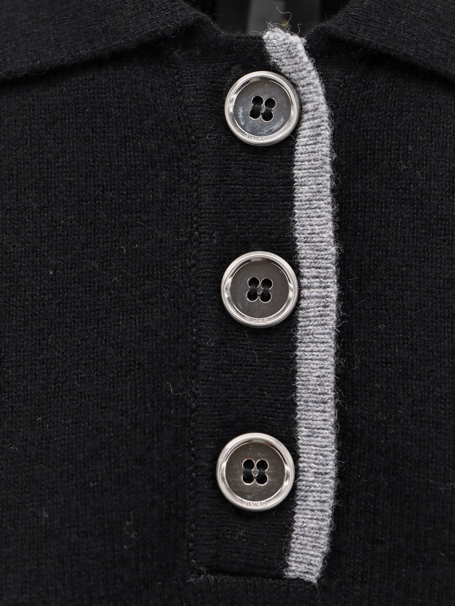 Pinko Gorgona Wool And Cashmere Polo Sweater