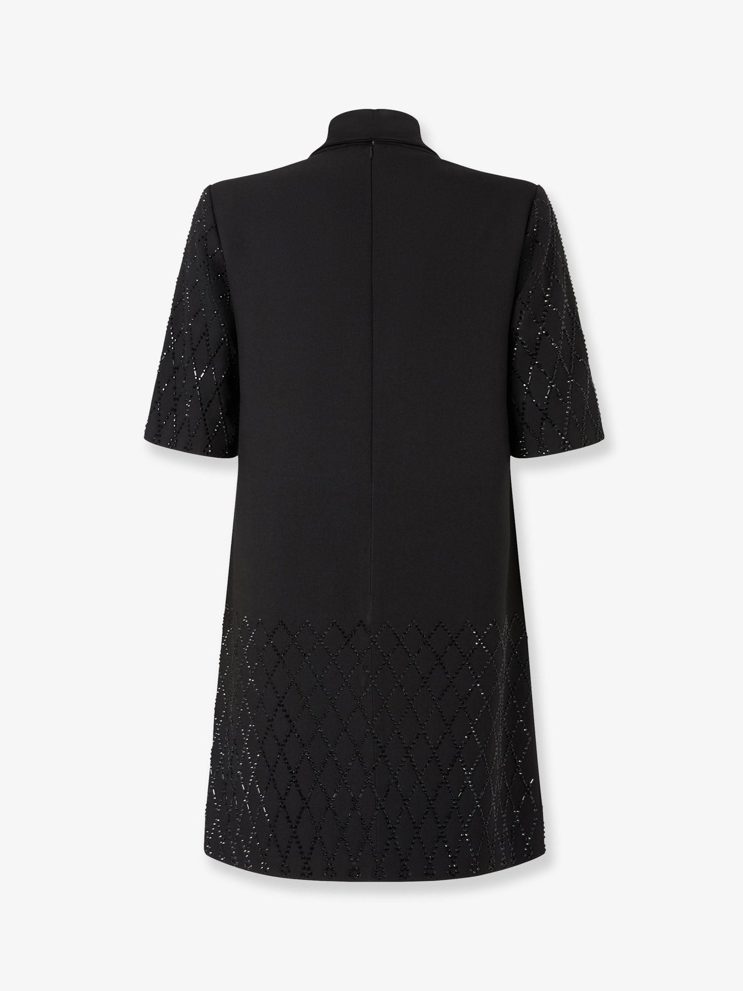 Pinko Lipogramma Short Dress With Rhinestones