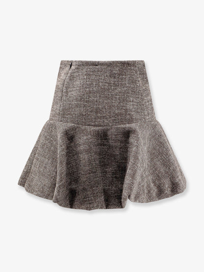 Pinko Hot Dogs Tweed Flannel Mini Skirt