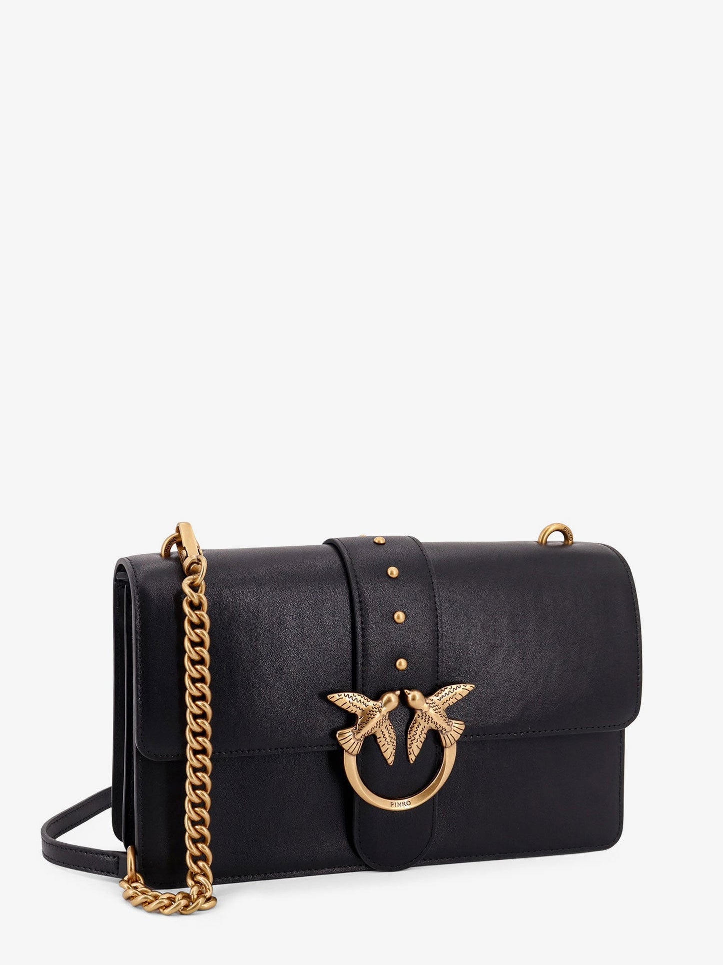 Pinko Love One Leather Crossbody Bag