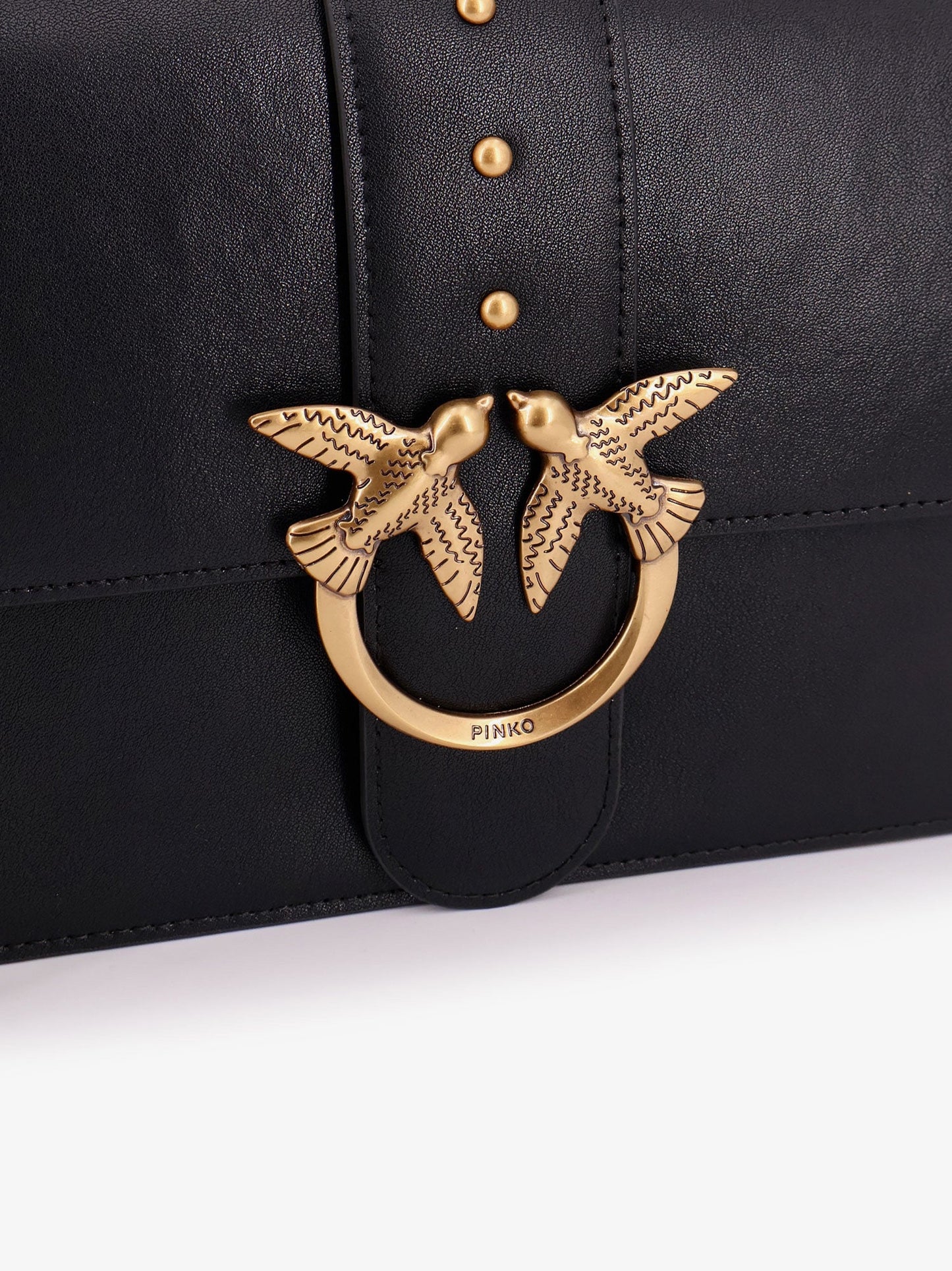 Pinko Love One Leather Crossbody Bag