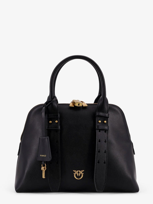 Pinko Bowling Bag Leather Shoulder Bag