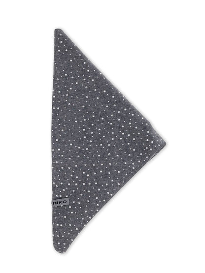 Pinko Svizzera Wool Scarf With Rhinestones