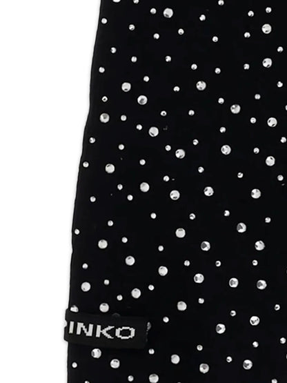 Pinko Svizzera Wool Scarf With Rhinestones