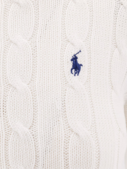 Polo Ralph Lauren Cotton Sweater With Embroidered Logo On The Front