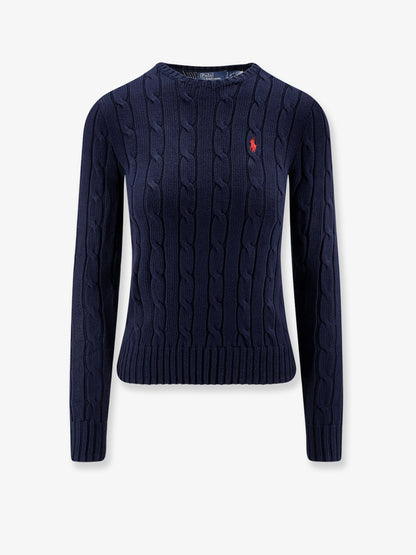 Polo Ralph Lauren Cotton Sweater With Embroidered Logo On The Front