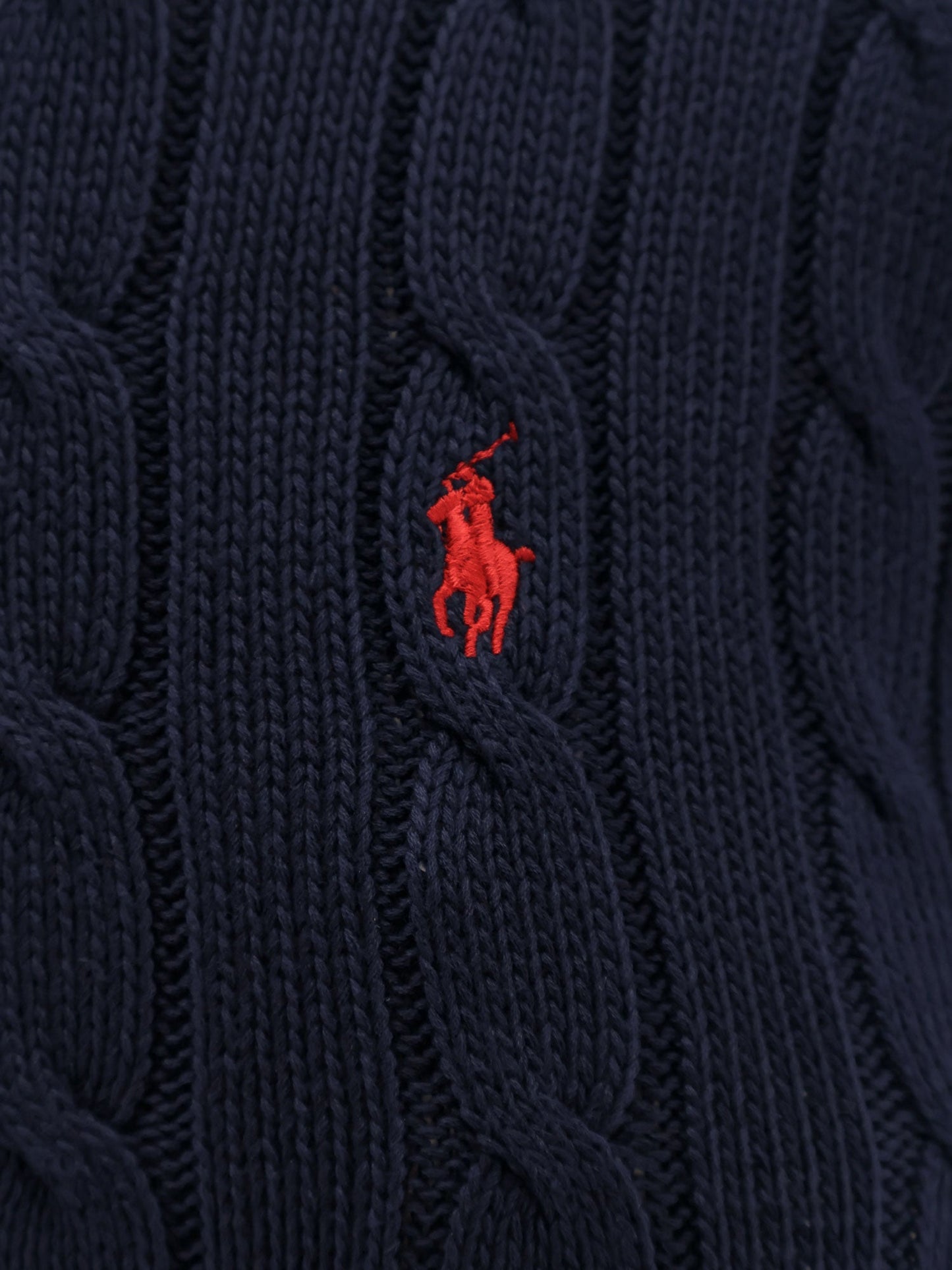 Polo Ralph Lauren Cotton Sweater With Embroidered Logo On The Front
