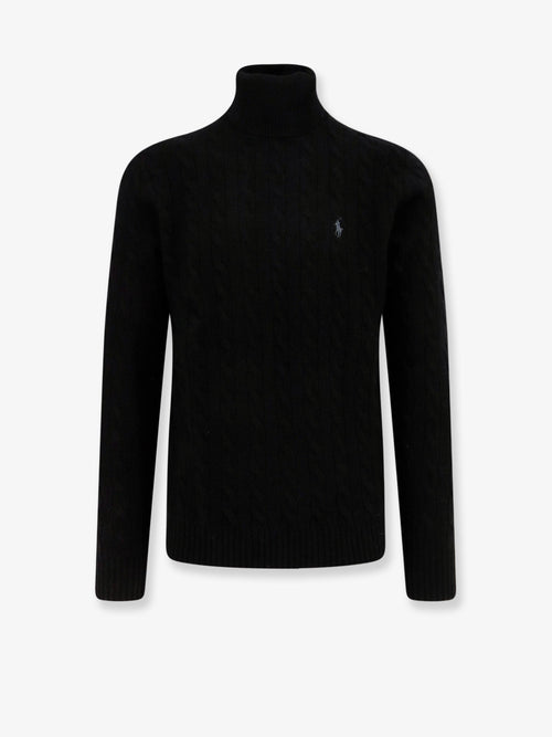 Polo Ralph Lauren Wool and cashmere sweater with frontal logo - Polo Black