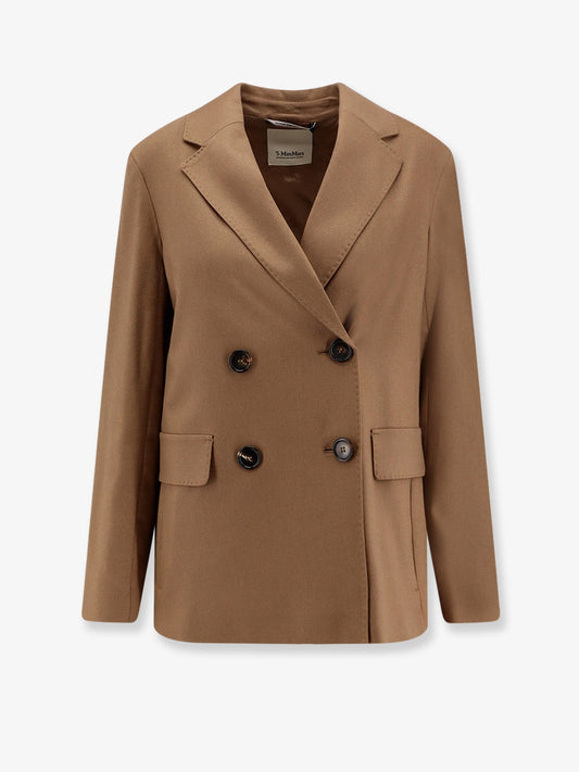 'S Max Mara Lena Double Breasted Virgin Wool Blazer