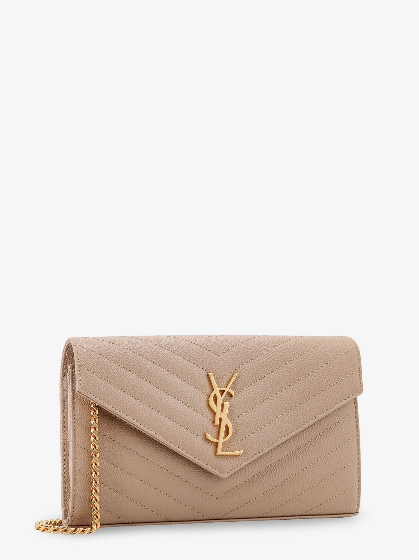 Saint Laurent Cassandre Pochette Grain De Poudre Leather Crossbody Bag