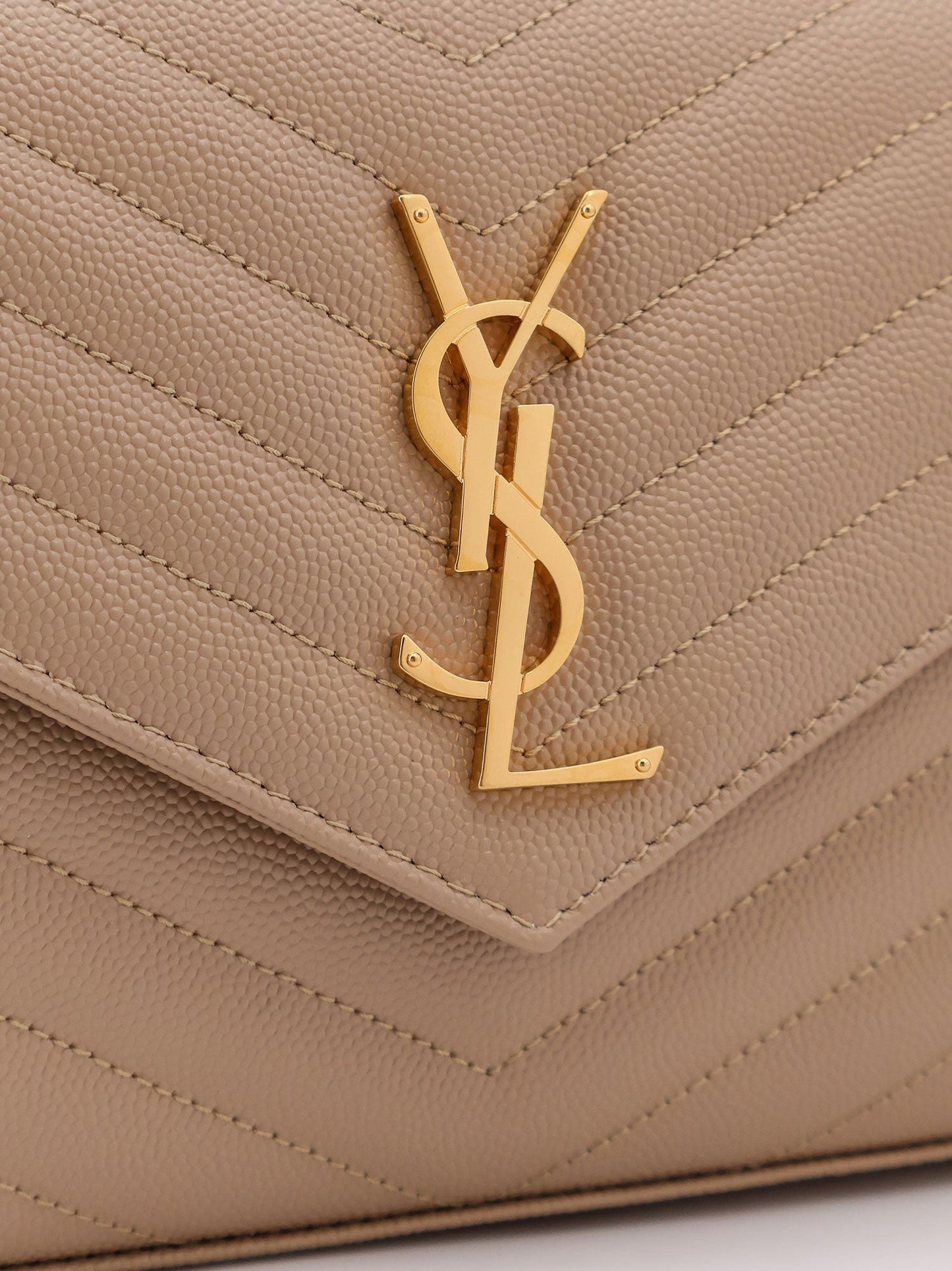 Saint Laurent Cassandre Pochette Grain De Poudre Leather Crossbody Bag