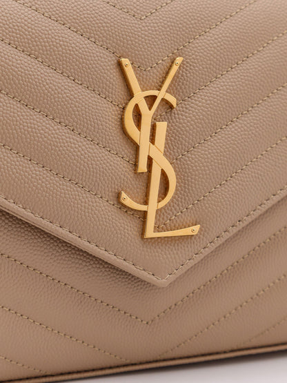 Saint Laurent Cassandre Pochette Grain De Poudre Leather Crossbody Bag