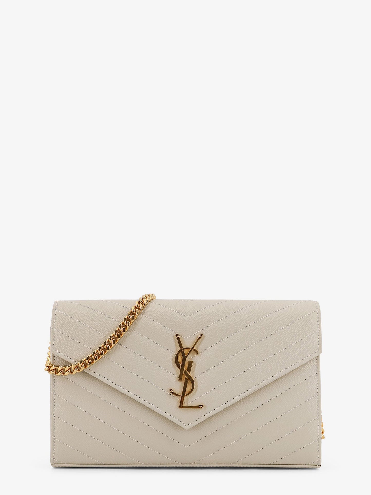 Saint Laurent Cassandre Pochette Grain De Poudre Leather Crossbody Bag
