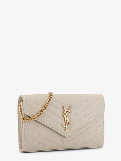 Saint Laurent Cassandre Pochette Grain De Poudre Leather Crossbody Bag
