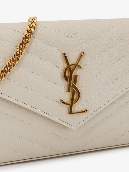 Saint Laurent Cassandre Pochette Grain De Poudre Leather Crossbody Bag