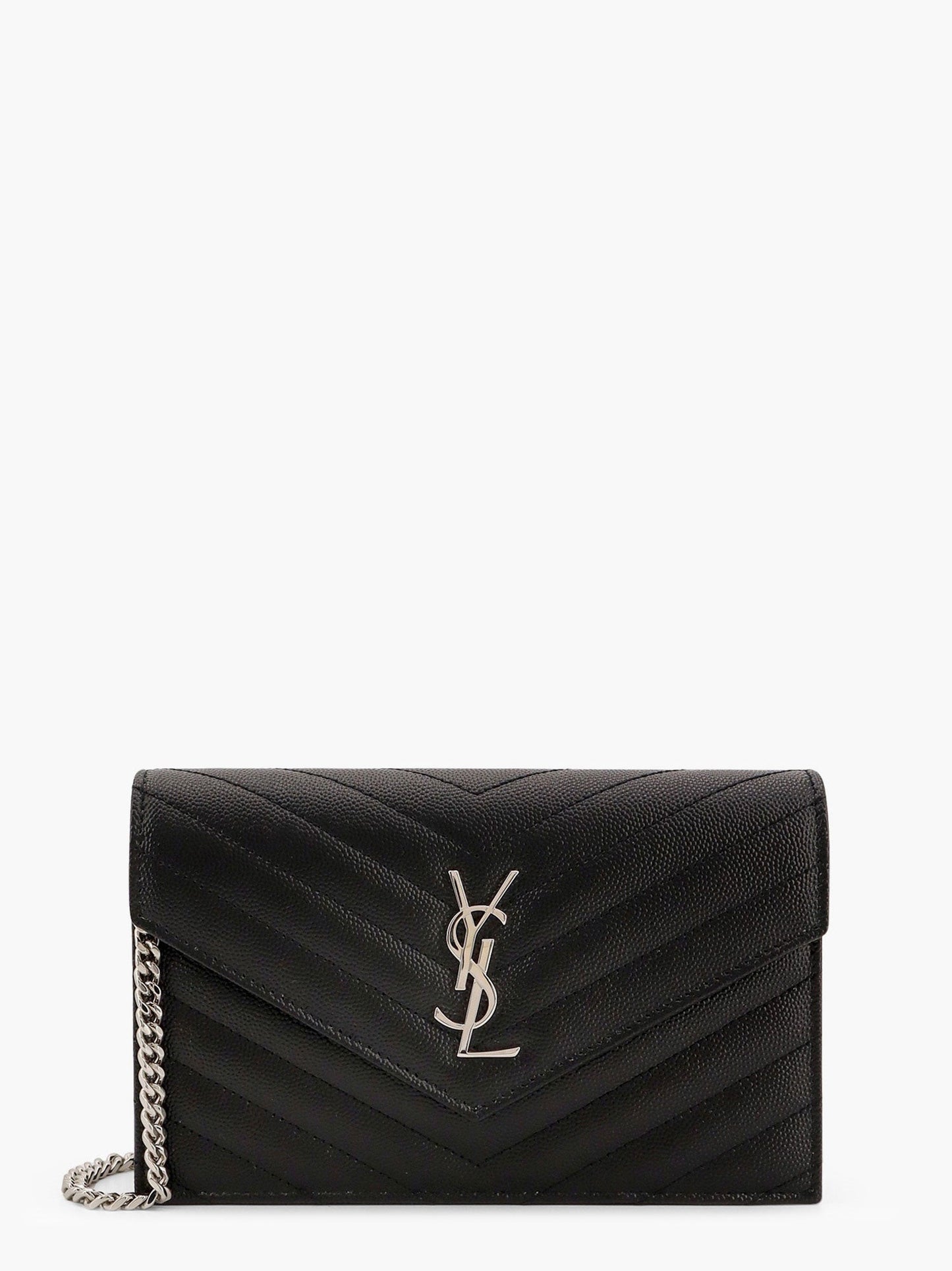 Saint Laurent Cassandre Pochette Grain De Poudre Leather Crossbody Bag