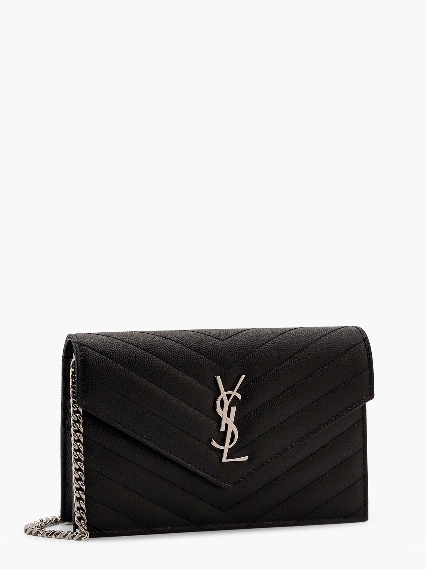 Saint Laurent Cassandre Pochette Grain De Poudre Leather Crossbody Bag