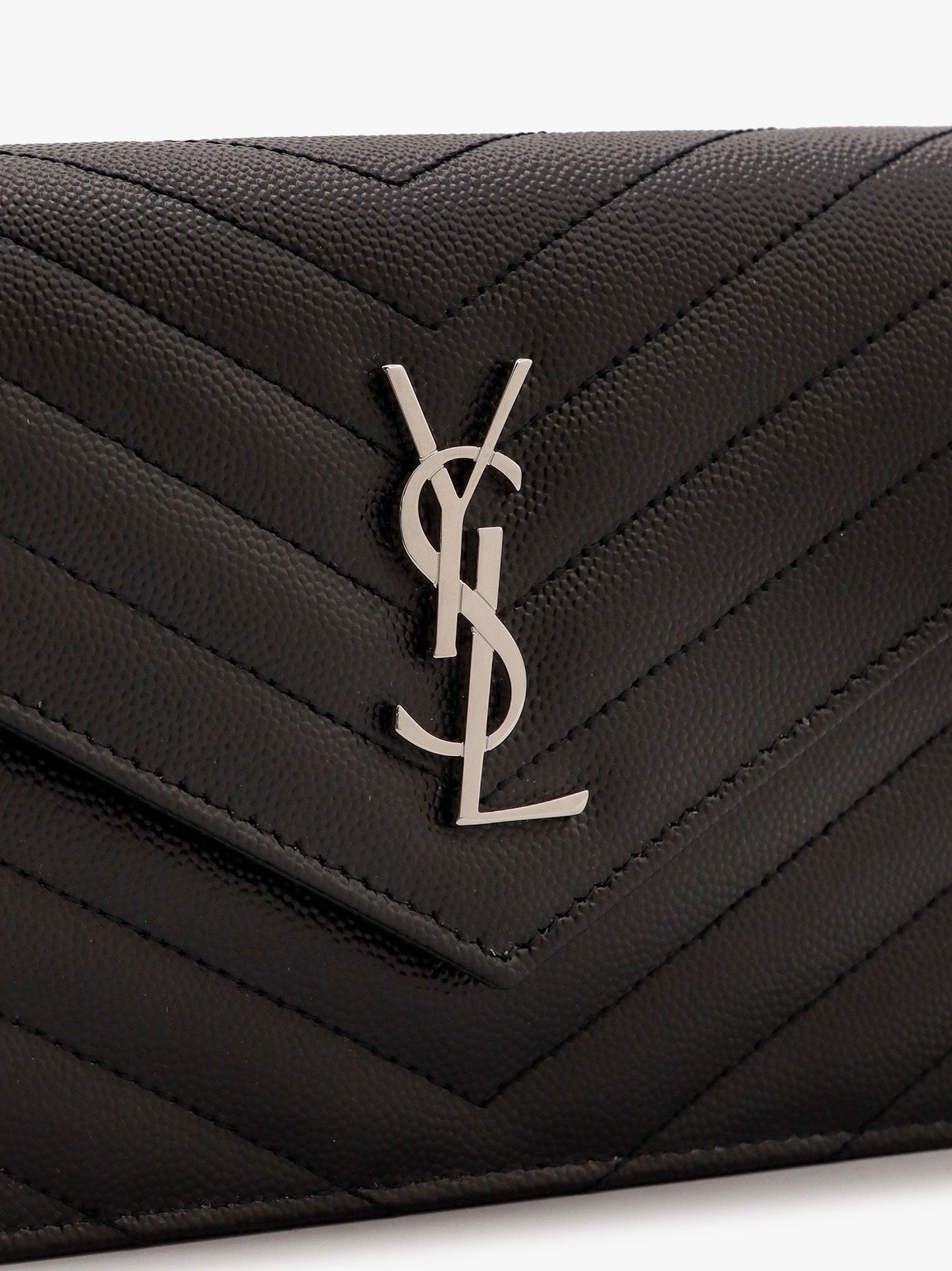 Saint Laurent Cassandre Pochette Grain De Poudre Leather Crossbody Bag