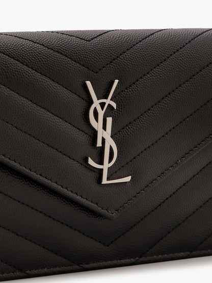 Saint Laurent Cassandre Pochette Grain De Poudre Leather Crossbody Bag