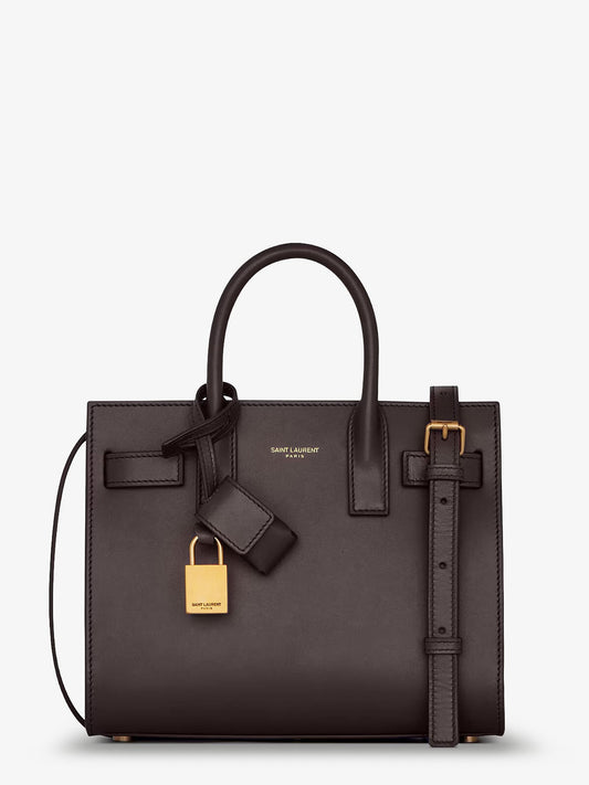 Saint Laurent Sac De Jour Nano Leather Crossbody Bag