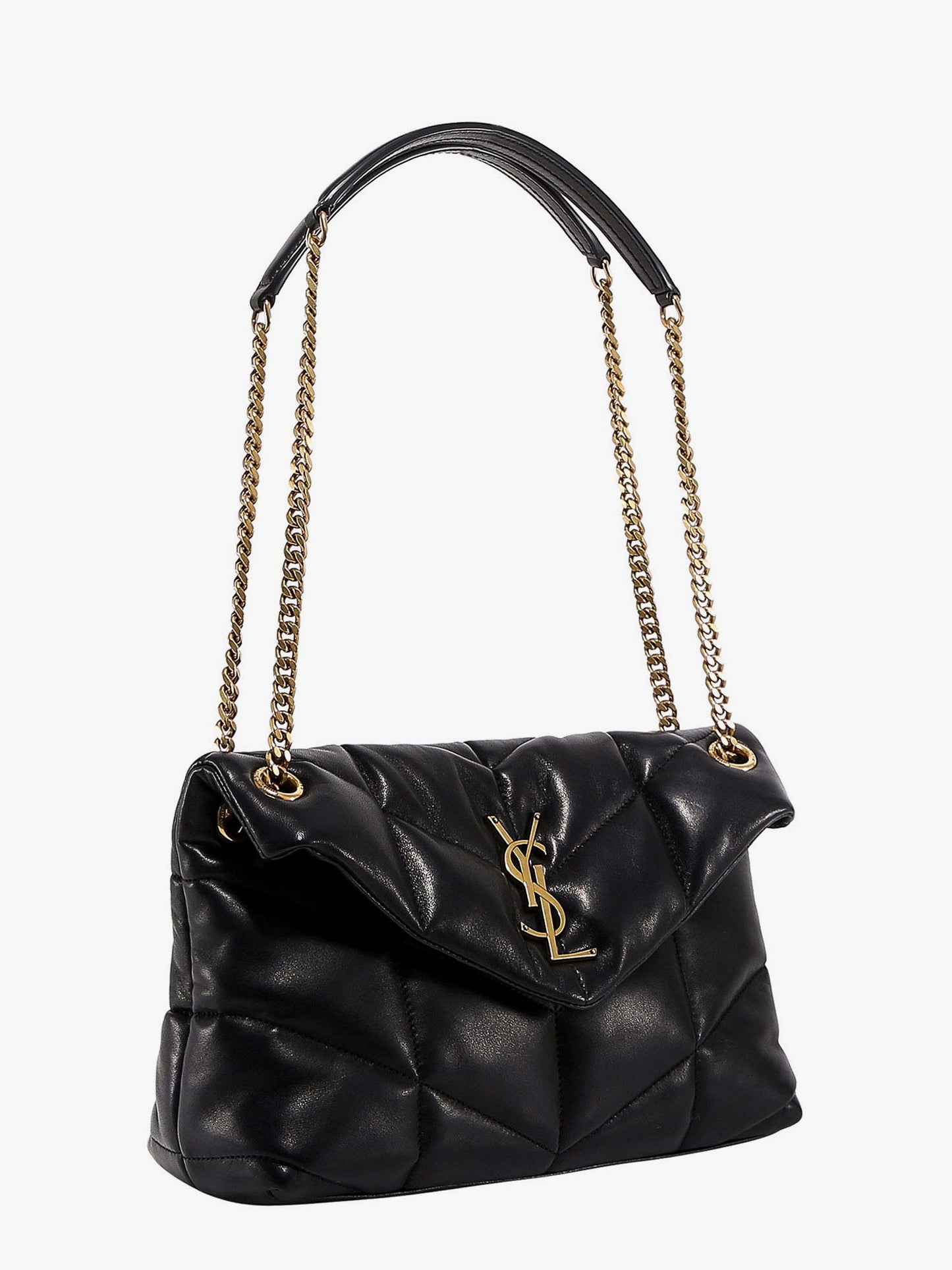 Saint Laurent Loulou Puffer Matelassé Leather Shoulder Bag
