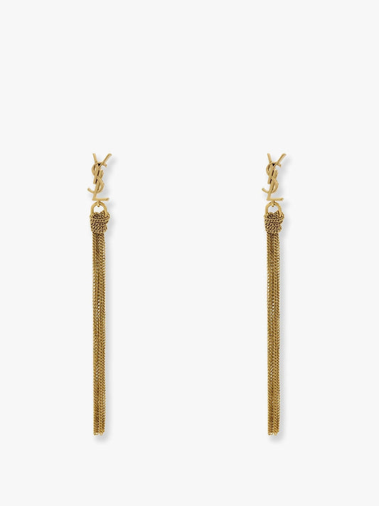 Saint Laurent Cassandre Metal Earrings