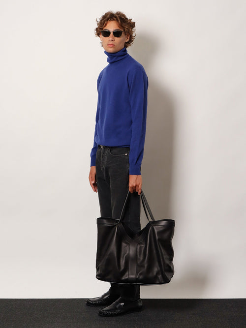 Saint Laurent Certified cashmere turtleneck - Bleu Roi