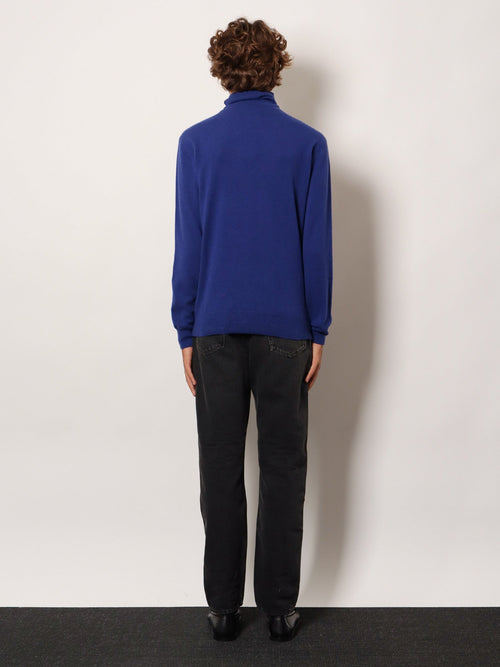 Saint Laurent Certified cashmere turtleneck - Bleu Roi