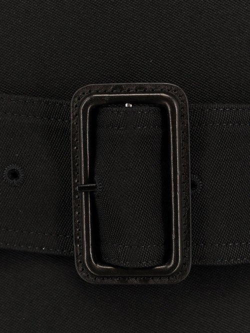 Saint Laurent Certified wool coat with belt - Noir