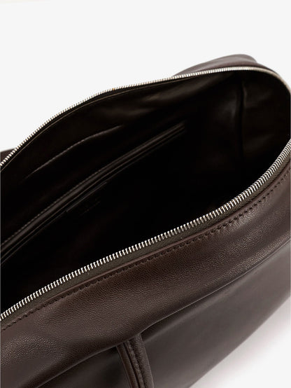 The Row Astra Bowling Leather Shoulder Bag