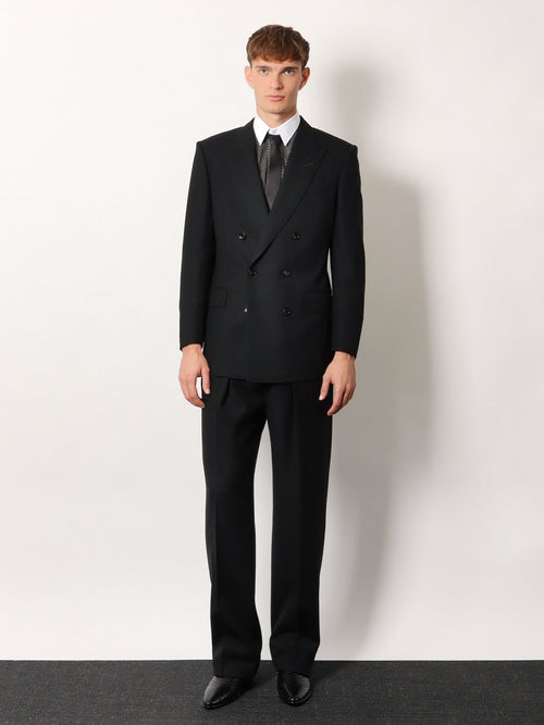 Tom Ford Microfantasy cotton shirt - Black&White