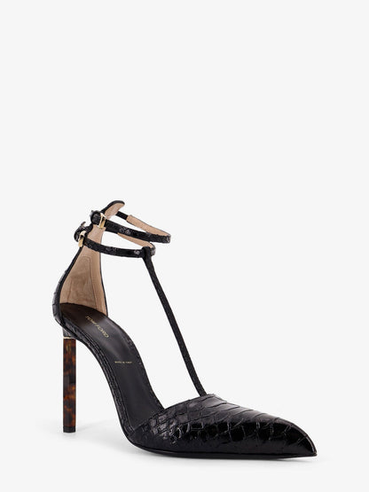Tom Ford Python Effect Leather Pumps