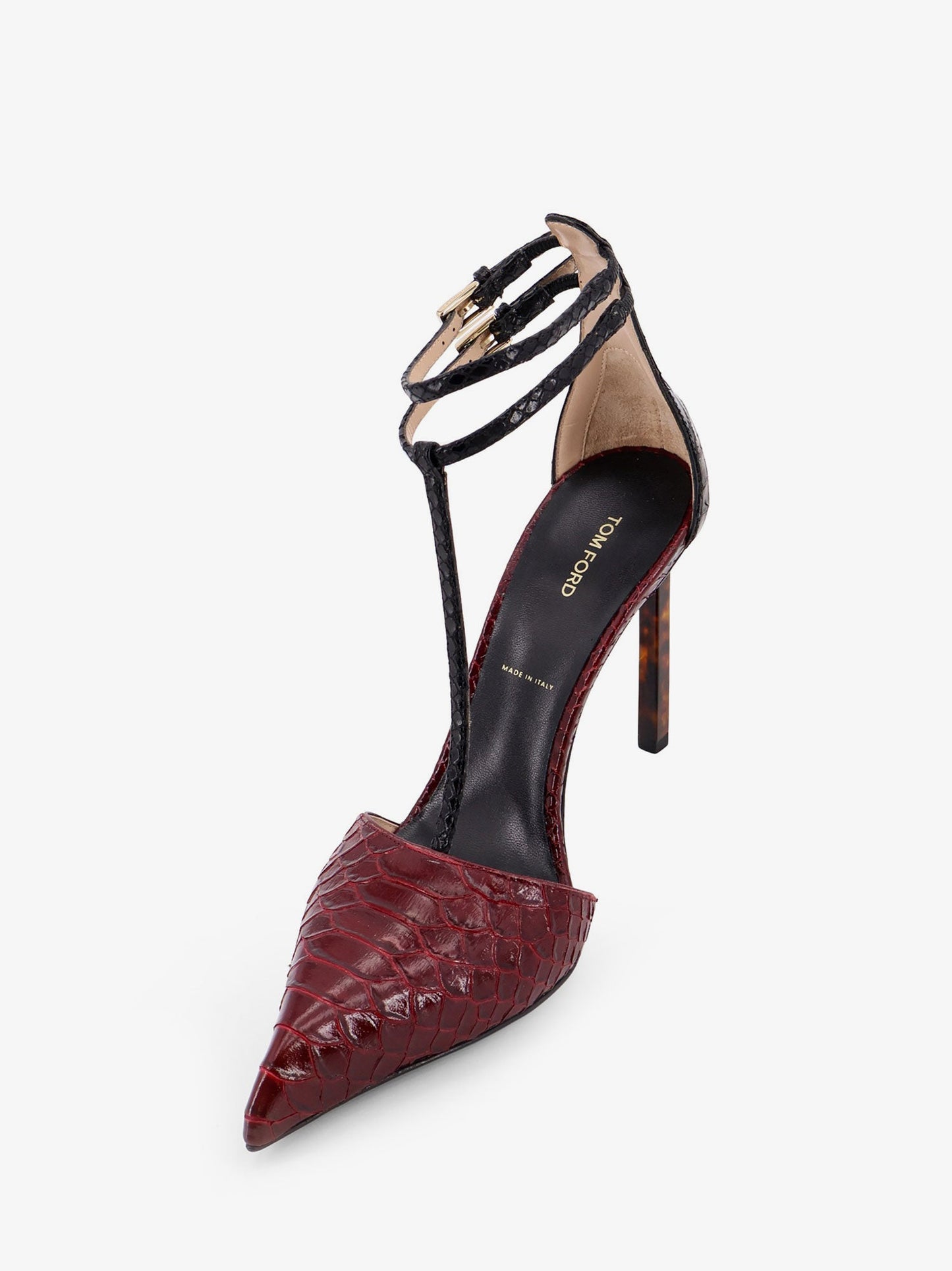 Tom Ford Python Effect Leather Pumps