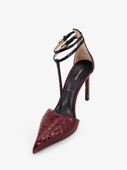 Tom Ford Python Effect Leather Pumps