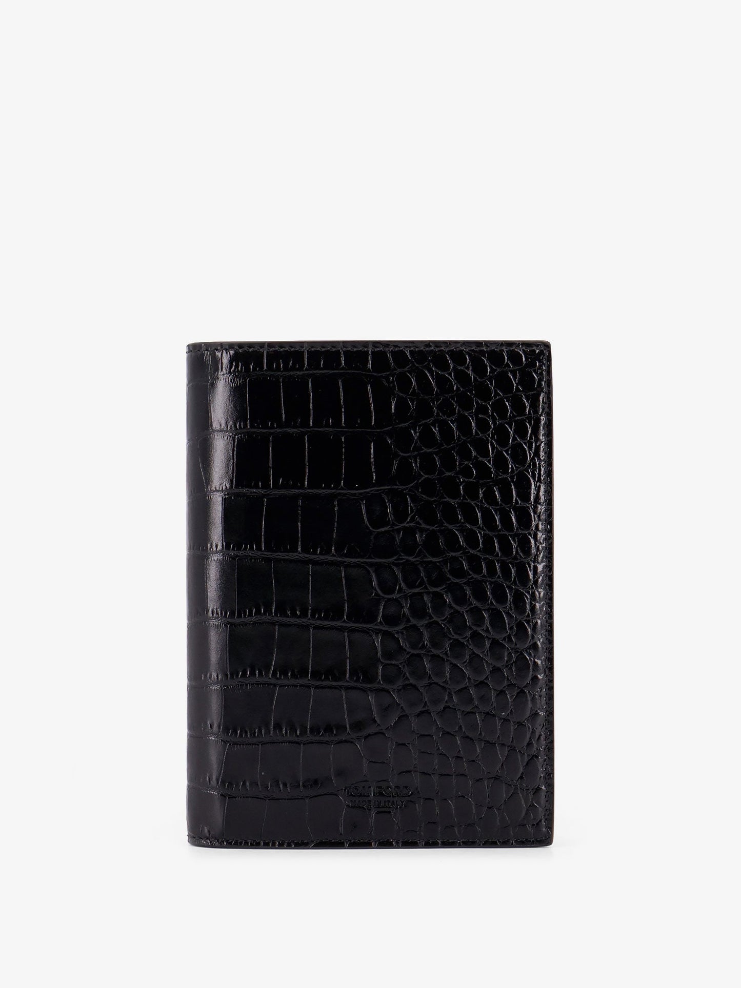 Tom Ford Leather Wallet With Crocodile Print