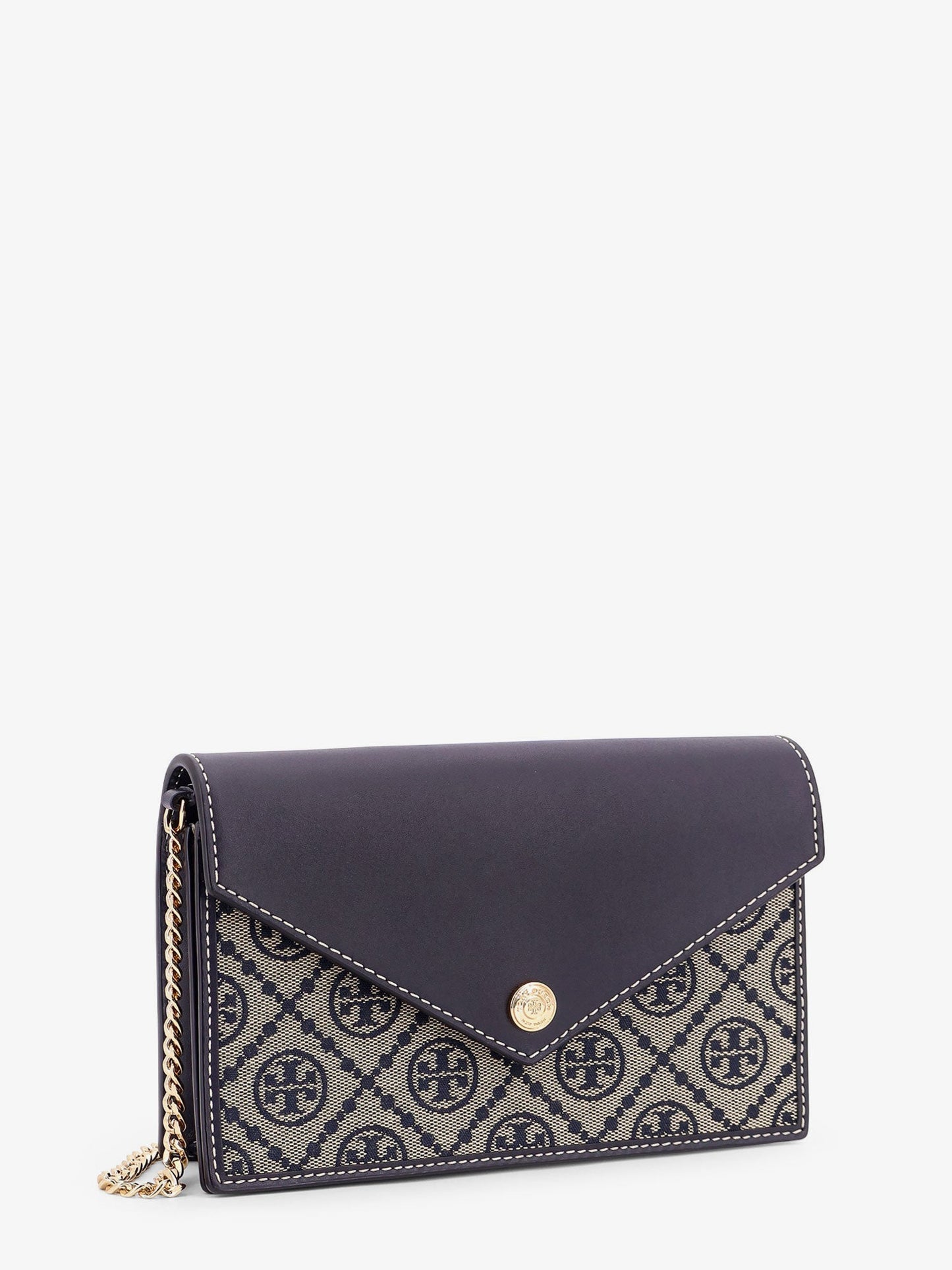 Tory Burch T Monogram Envelope Chain Wallet