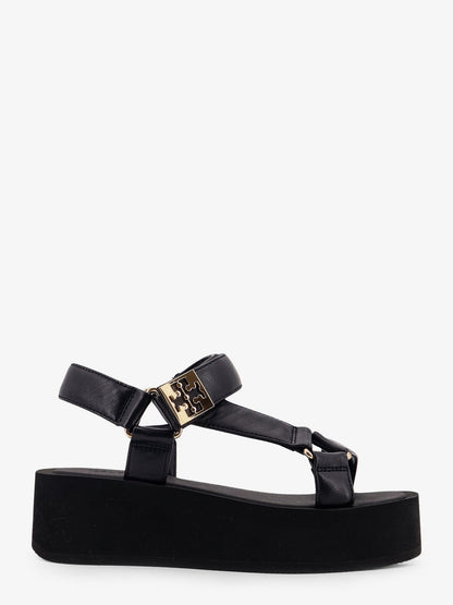 Tory Burch Mellow Leather Wedge Sandals