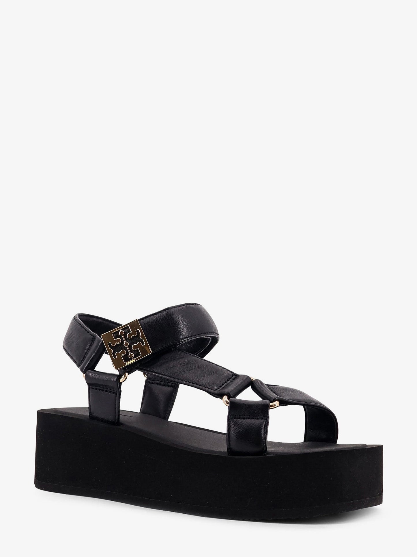 Tory Burch Mellow Leather Wedge Sandals