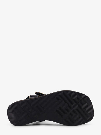Tory Burch Mellow Leather Wedge Sandals
