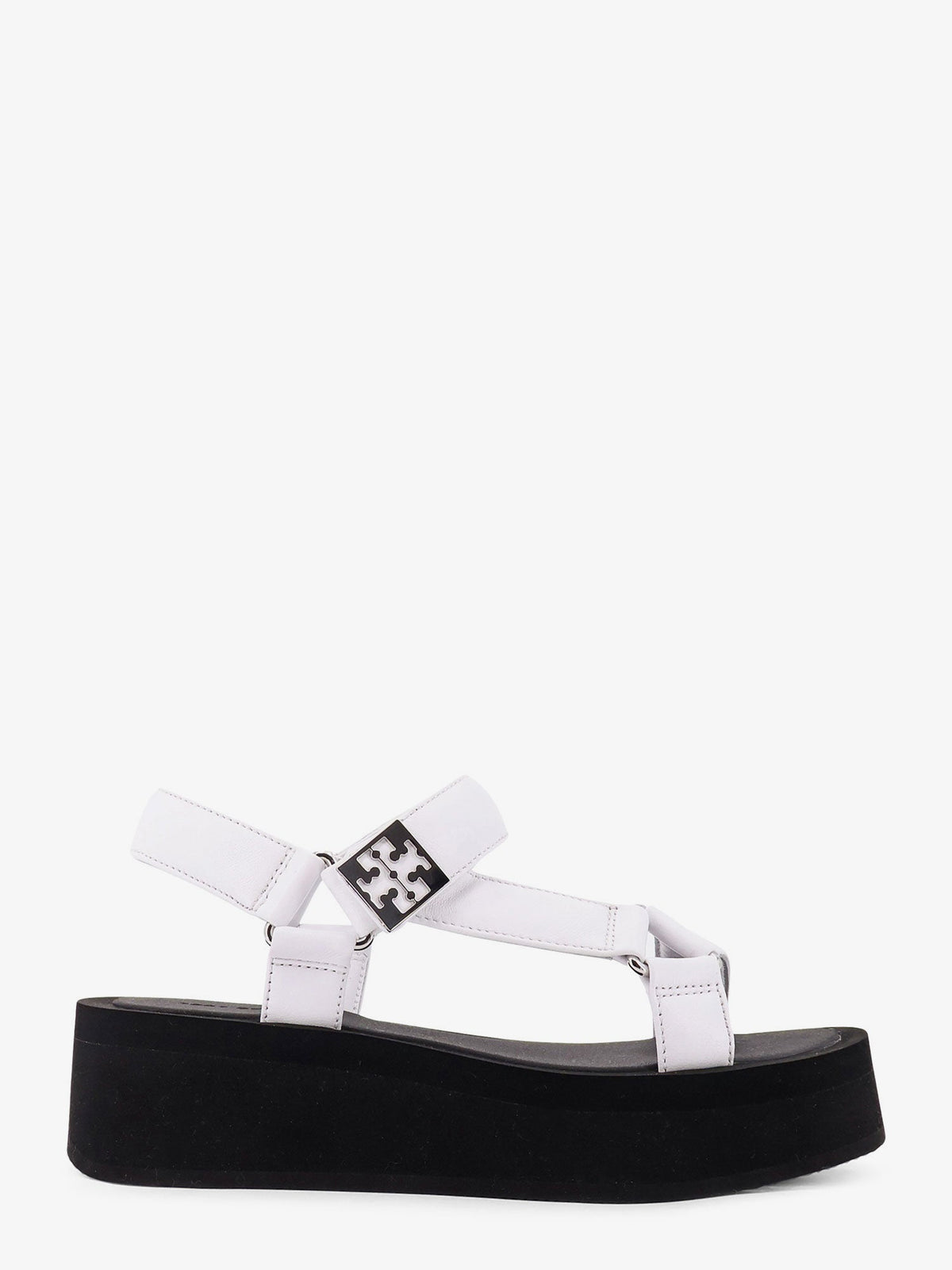 Tory Burch Mellow leather wedge sandals - Tory Navy