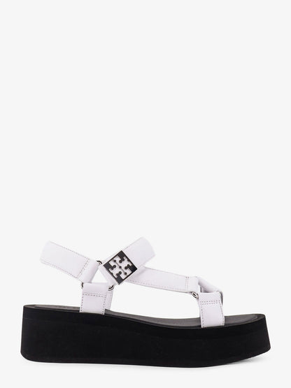Tory Burch Mellow leather wedge sandals - Tory Navy