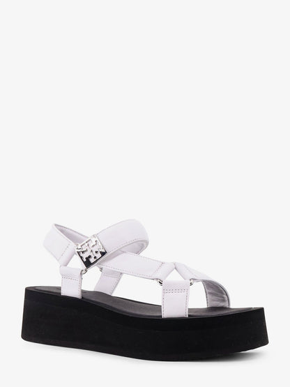 Tory Burch Mellow Leather Wedge Sandals