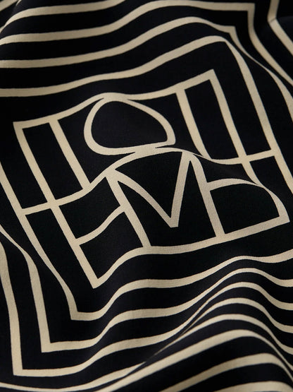 Toteme Logoed Silk Foulard